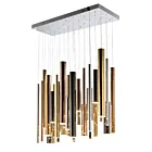 ET2 Lighting E10017-MPLT Flute 35-Lights 101W Multi-Plated Pendant