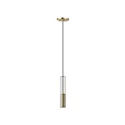 ET2 Lighting E11000-24SBR Torch 1-Light 7W Satin Brass Pendant
