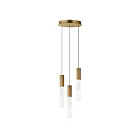 ET2 Lighting E11013-144GLD Reeds 3-Lights 15W Gold Pendant