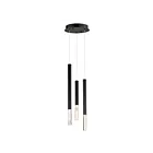 ET2 Lighting E11023-95BK Diaphane 3-Lights 15W Black Pendant