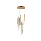 ET2 Lighting E11029-95GLD Diaphane 9-Lights 45W Gold Pendant