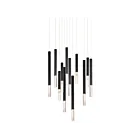 ET2 Lighting E11032-95BK Diaphane 12-Lights 60W Black Pendant