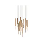 ET2 Lighting E11032-95GLD Diaphane 12-Lights 60W Gold Pendant