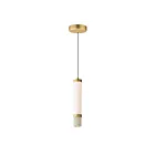 ET2 Lighting E11051-01TVGLD Travertine 2-Lights 11W Travertine/Gold Pendant