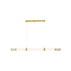 ET2 Lighting E11056-01TVGLD Travertine 3-Lights 27W Travertine/Gold Pendant