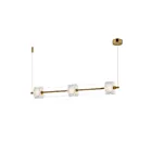 ET2 Lighting E11083-124NAB 3-Lights 84W Natural Aged Brass LED Pendant