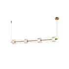 ET2 Lighting E11084-124NAB 4-Lights 140W Natural Aged Brass LED Pendant