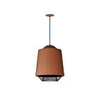 ET2 Lighting E11392-BRKBK Phoenix 1-Light 9W Brick/Black Pendant