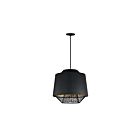 ET2 Lighting E11394-BKGLD Phoenix 1-Light 12W Black/Gold Pendant