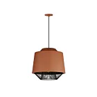 ET2 Lighting E11394-BRKBK Phoenix 1-Light 12W Brick/Black Pendant