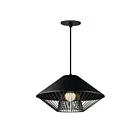 ET2 Lighting E11395-BKGLD Phoenix 1-Light 9W Black/Gold Pendant