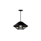 ET2 Lighting E11395-BKGLD Phoenix 1-Light 9W Black/Gold Pendant