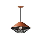 ET2 Lighting E11395-BRKBK Phoenix 1-Light 9W Brick/Black Pendant