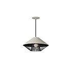 ET2 Lighting E11395-GYBK Phoenix 1-Light 9W Gray/Black Pendant