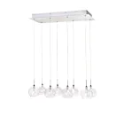ET2 Lighting E20107-24 Starburst 8-Lights 160W Polished Chrome Pendant