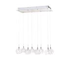 ET2 Lighting E20107-24 Starburst 8-Lights 160W Polished Chrome Pendant
