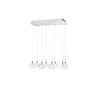 ET2 Lighting E20107-24 Starburst 8-Lights 160W Polished Chrome Pendant