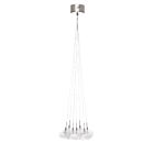 ET2 Lighting E20114-24 Starburst 7-Lights 140W Satin Nickel Pendant