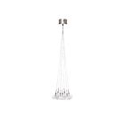 ET2 Lighting E20114-24 Starburst 7-Lights 140W Satin Nickel Pendant