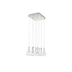 ET2 Lighting E20116-18 Larmes 9-Lights 13.5W Polished Chrome Pendant