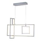 ET2 Lighting E20356-SN Link 3-Lights 120W Satin Nickel Pendant