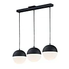 ET2 Lighting E20363-92BK Half Moon 3-Lights 27W Black Pendant