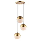 ET2 Lighting E20364-92MG Half Moon 3-Lights 27W Metallic Gold Pendant