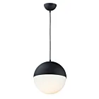 ET2 Lighting E20366-92BK Half Moon 1-Light 12W Black Pendant