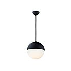 ET2 Lighting E20366-92BK Half Moon 1-Light 12W Black Pendant