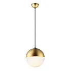 ET2 Lighting E20366-92MG Half Moon 1-Light 12W Metallic Gold Pendant