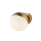 ET2 Lighting Half Moon E20369-92MG 1-Light Metallic Gold 9W LED Wall Sconce