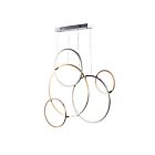 ET2 Lighting E20377-MPLT Union 5-Lights 325W Multi-Plated Pendant