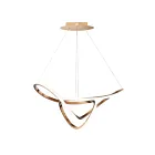 ET2 Lighting E20454-BCN Perpetual 1-Light 45W Brushed Champagne Pendant