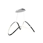 ET2 Lighting E20455-BC Perpetual 1-Light 43W Black Chrome Pendant