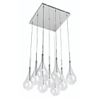 ET2 Lighting E20516-18PC Larmes LED 9-Lights 13.5W Polished Chrome Pendant