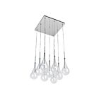 ET2 Lighting E20516-18PC Larmes LED 9-Lights 13.5W Polished Chrome Pendant