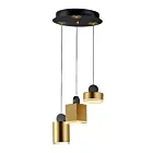 ET2 Lighting E20863-75BKGLD Nob 1-Light 19.5W Black/Gold Pendant