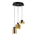 ET2 Lighting E20863-75BKGLD Nob 1-Light 19.5W Black/Gold Pendant