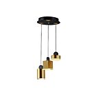 ET2 Lighting E20863-75BKGLD Nob 1-Light 19.5W Black/Gold Pendant