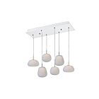 ET2 Lighting E21124-11WT Puffs 1-Light 28.8W White Pendant