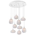 ET2 Lighting E21127-11WT Puffs 1-Light 43W White Pendant