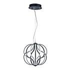 ET2 Lighting E21174-BK Aura 1-Light 60W Black Pendant