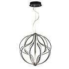 ET2 Lighting E21176-BK Aura 1-Light 104W Black Pendant
