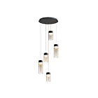 ET2 Lighting E21185-05GM Highball 5-Lights 40W Gunmetal Pendant