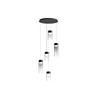 ET2 Lighting E21185-142GM Highball 5-Lights 40W Gunmetal Pendant