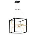 ET2 Lighting E21226-BKGLD Chamber 4-Lights 176W Black/Gold Pendant
