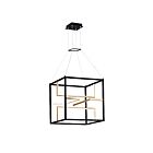 ET2 Lighting E21226-BKGLD Chamber 4-Lights 176W Black/Gold Pendant