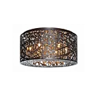 ET2 Lighting Inca E21300-10BZ-BUL 7-Lights 28W Bronze LED Semi Flush Mount
