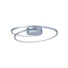 ET2 Lighting Cycle E21320-MS 1-Light 53W Matte Silver LED Semi Flush Mount