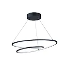ET2 Lighting E21325-BK Cycle 1-Light 77W Black Pendant